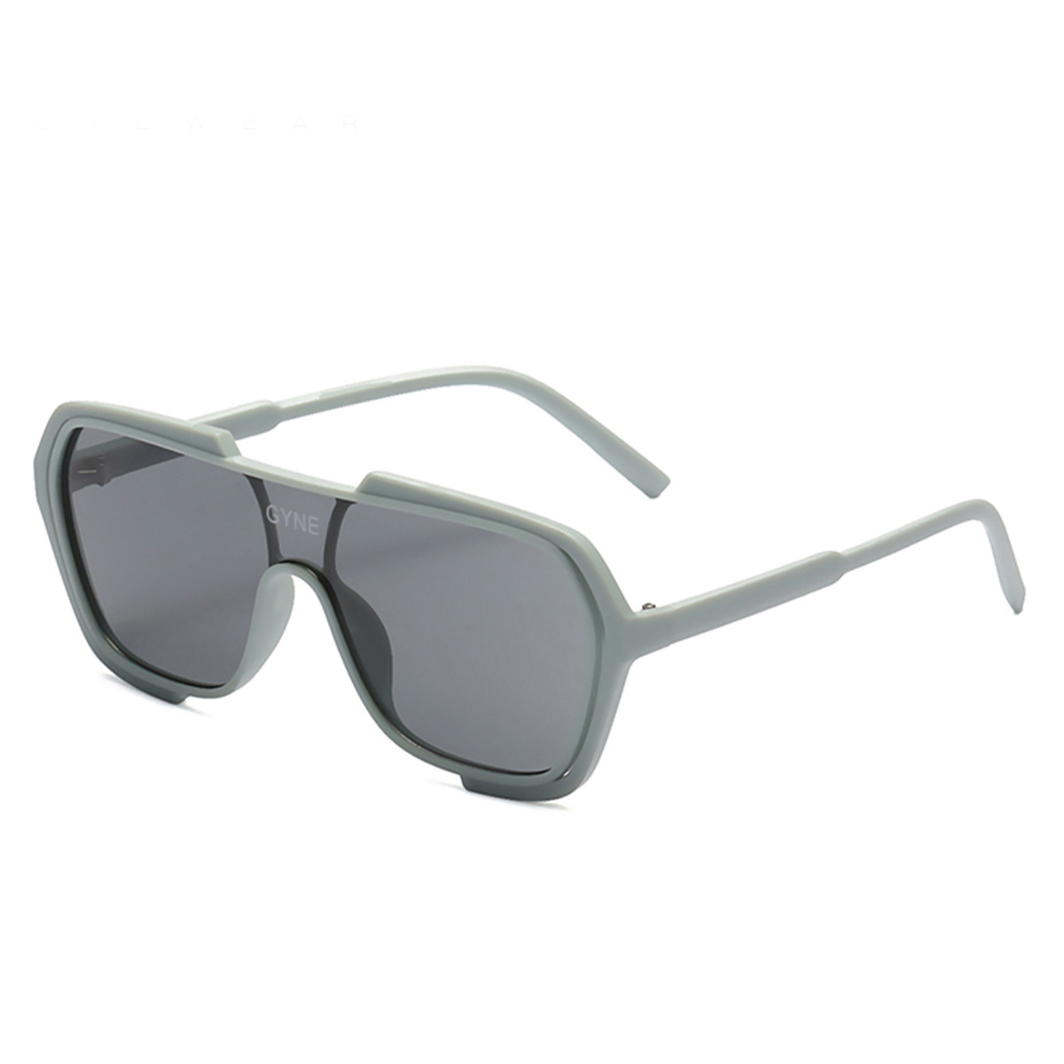 2022 Nuevo Marco grande gafas de sol de una pieza de moda punk gafas de sol de las mujeres gafas integradas gafas de sol europeas y americanas