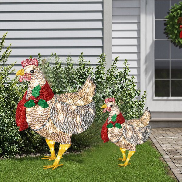 Christmas Pastoral Chicken Resin Party Lightings display picture 1