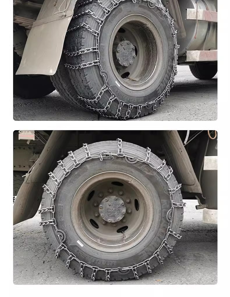 Truck Tire Anti-Skid Chains, Agricultural Fire Truck 650-16 Encrypted, Emergency Escape and Anti-Trapping in Snow and Mud