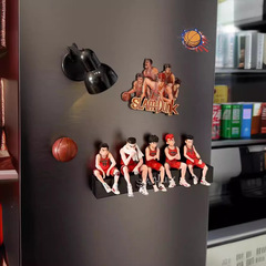 Slam Dunk Creative Sakuragi Hanamichi Magnetic Refrigerator Sticker Hot-Blooded Anime Slam Dunk Decorative Magnetic Sticker Creative Gift