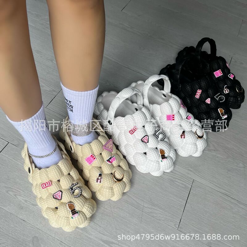 Amazon Women Shoes Cross Border Large Size Women's Shoes Summer Litchi Peanut Shoes EVA Sandals bubble slides Amazon Women Shoes Cross Border Large Size Women's Shoes Summer Litchi Peanut Shoes EVA Sandals bubble slides