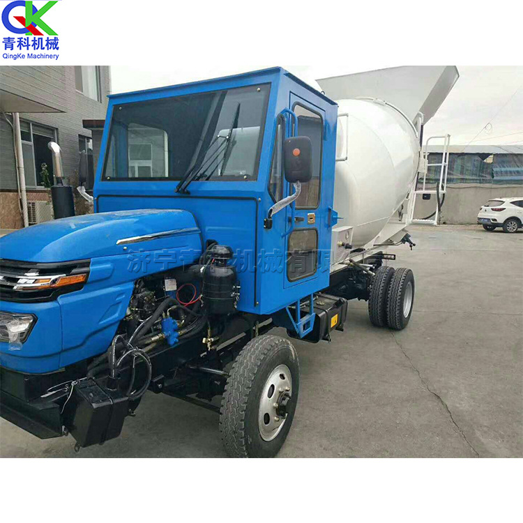 四驱两驱分离混凝土运输车 2立方商混车 工程用细石砂浆搅拌罐车