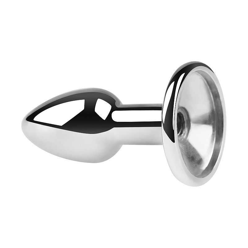 Metal Anal Plug Set with Diamond Detail, 3 Sizes with Velvet Pouch — detail image 19