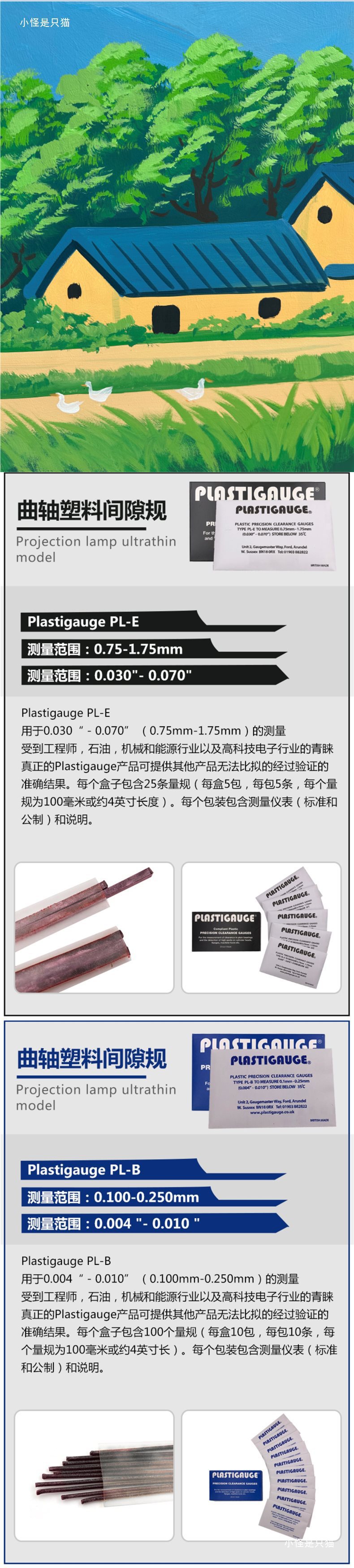 A Plastic Gauge, Plastic Wire Gap Gauge, Crankshaft Gap Gauge, Flexigauge, Oil Film Gap Wax Strip, Others