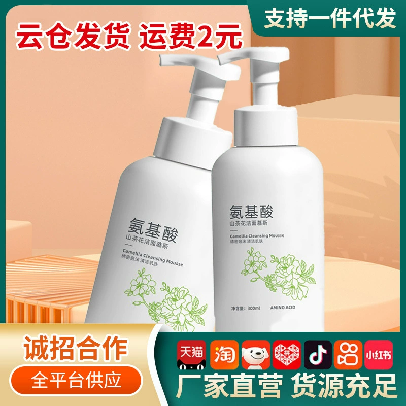 Очищающая пенка для лица с аминокислотами и экстрактом камелии от производителя Dr. Yunmei, оптом, глубоко очищающая, контролирующая жирность.