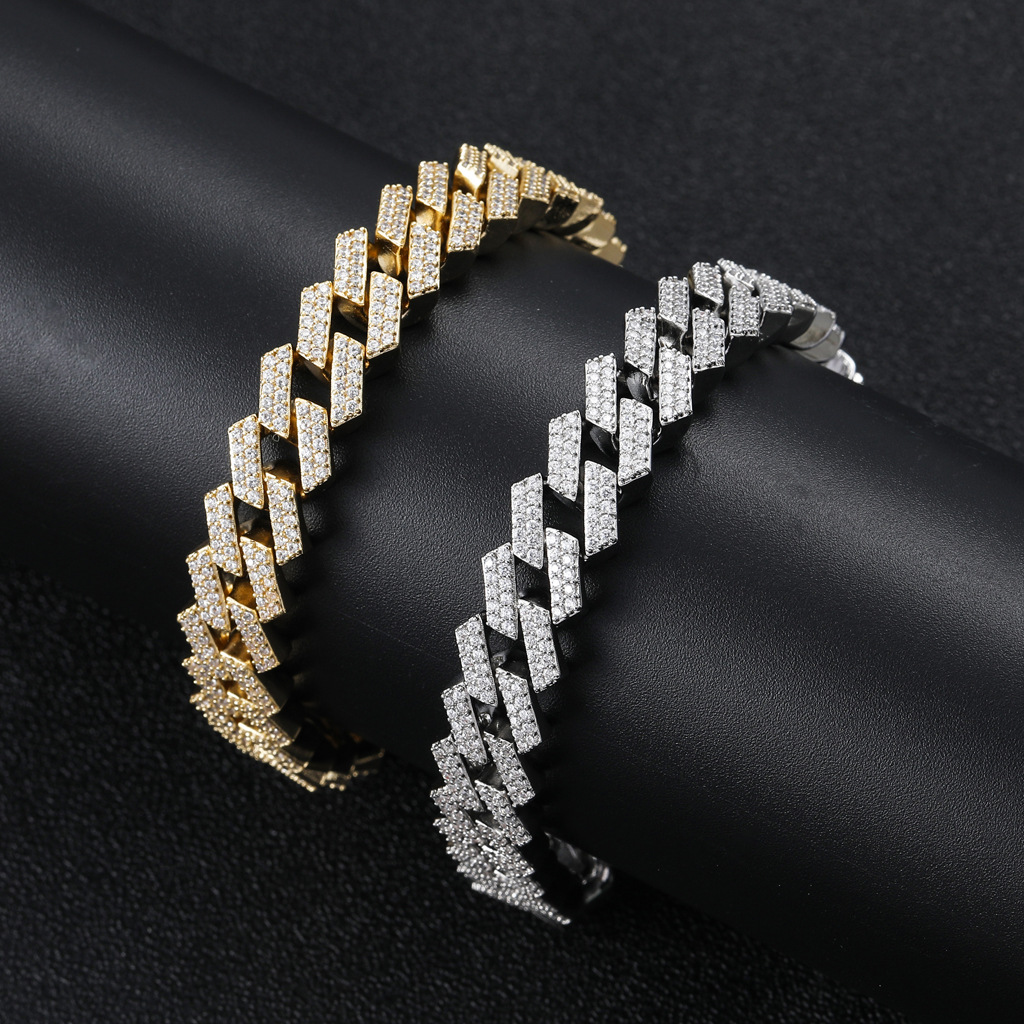 Daily Occasion Copper Material Hip-hop Fashion Geometric Copper Inlay Zircon Necklace