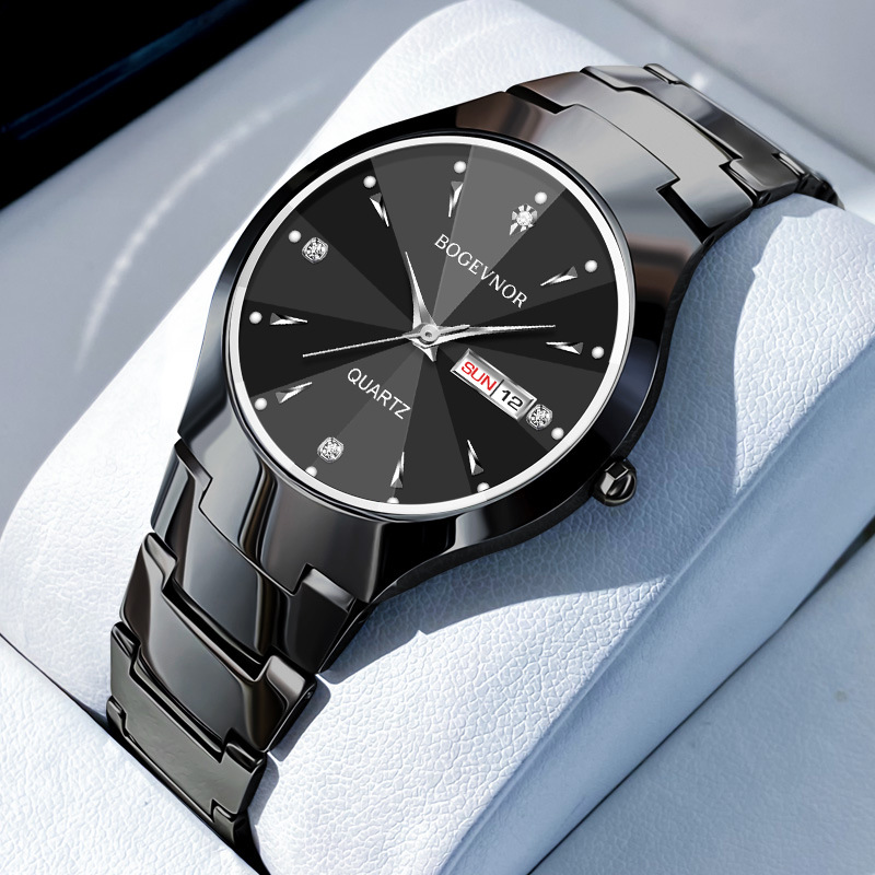 Bogevnor Watch Men's Quartz Watch Tk Amazon Shopee Live Broadcast Cross-Border Factory Wholesale