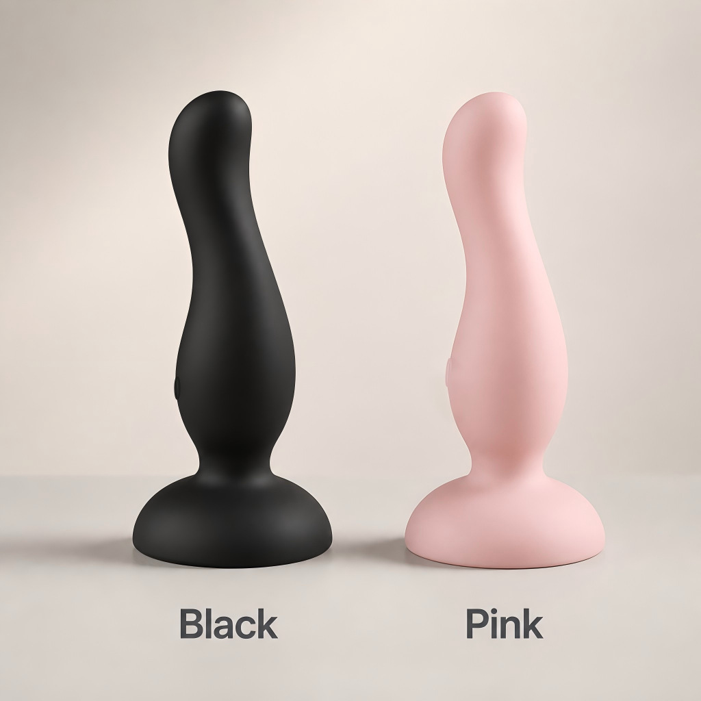 App-Controlled Prostate Massager Anal Plug with Puller, Pink Large — detail image 7