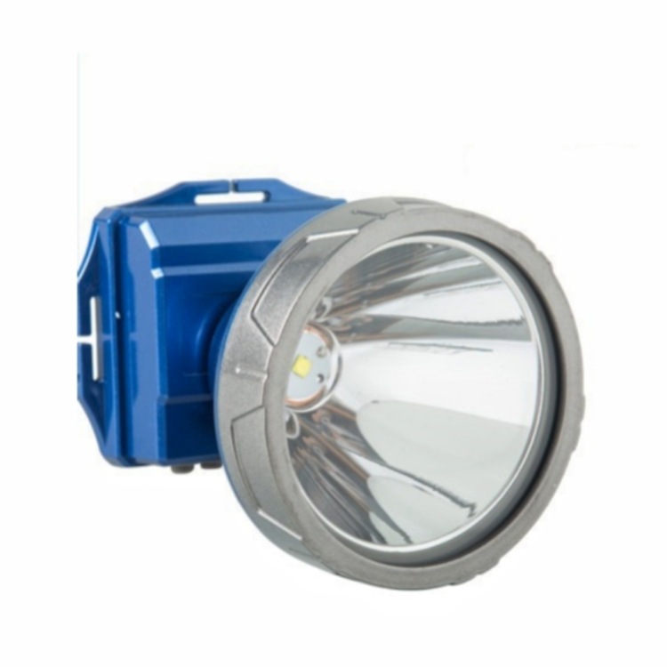 Blue high-brightness rechargeable headlamp, super bright head-mounted sensor miner's lamp, LED outdoor waterproof flashlight for fishing and night fishing