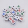 16mm tooth yellow, special white acrylic Pulk dice No. 16 rounded poker color sieve 16jqk screen