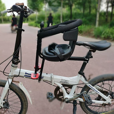 Motorcycle child seat – for Bicycle Children's Front Seat - luxury-seat-full-guardrail