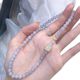 Vintage Smoke Purple Small Square Sugar Bracelet Women's Cool Elegant White Double Layer Bracelet Design Simple Personality All-match
