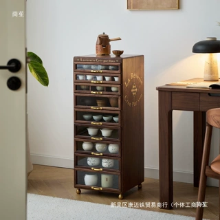 美国G牌牙科柜六抽柜黑胡桃中古茶具首饰收纳柜文玩柜EDC玩具其他