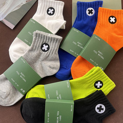 男士短襪女夏季薄款純白色襪子男吸汗防臭棉襪潮ins中筒運動襪子