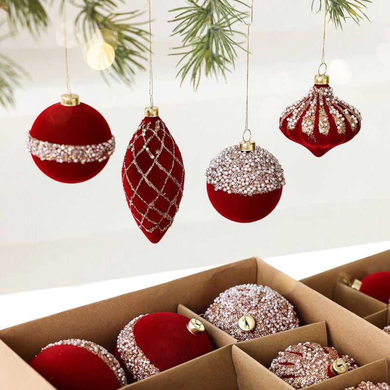 Christmas Decoration Supplies 6/8cm Onion Flocking Painted Ball Hanging Ornaments Christmas Tree Ceiling Arrangement Hanging Ball Decoration Christmas Decoration Supplies 6/8cm Onion Flocking Painted Ball Hanging Ornaments Christmas Tree Ceiling Arrangement Hanging Ball Decoration