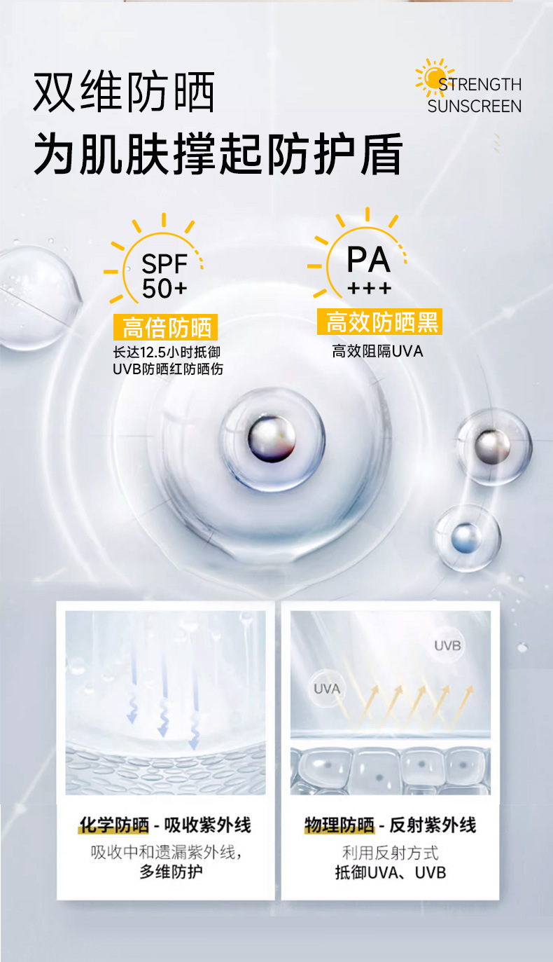 Summer men's Sunscreen spray Sunscreen 50+++ isolation UV protection All body outdoor Item Picture