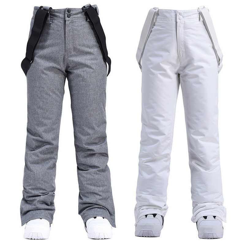 Windproof and Waterproof Ski Pants for Men and Women, Snowboard and Ski, Thickened and Warm, Outdoor Detachable Elastic Waist Long Pants Wholesale for Men