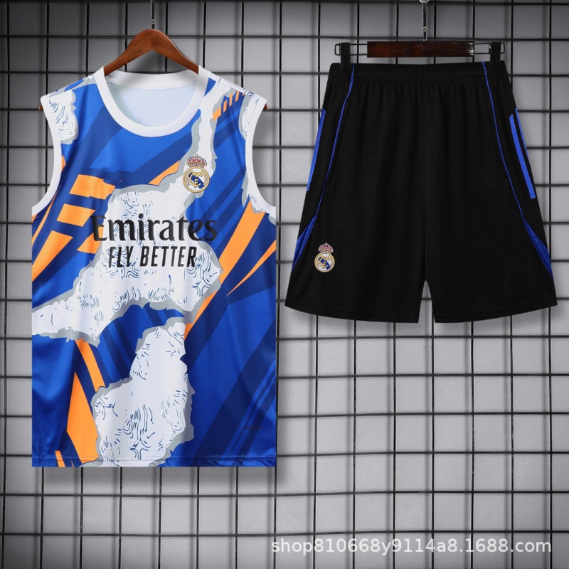 足球服俱乐部训练服背心套装2425巴西皇马巴黎阿森纳切尔西球衣|undefined