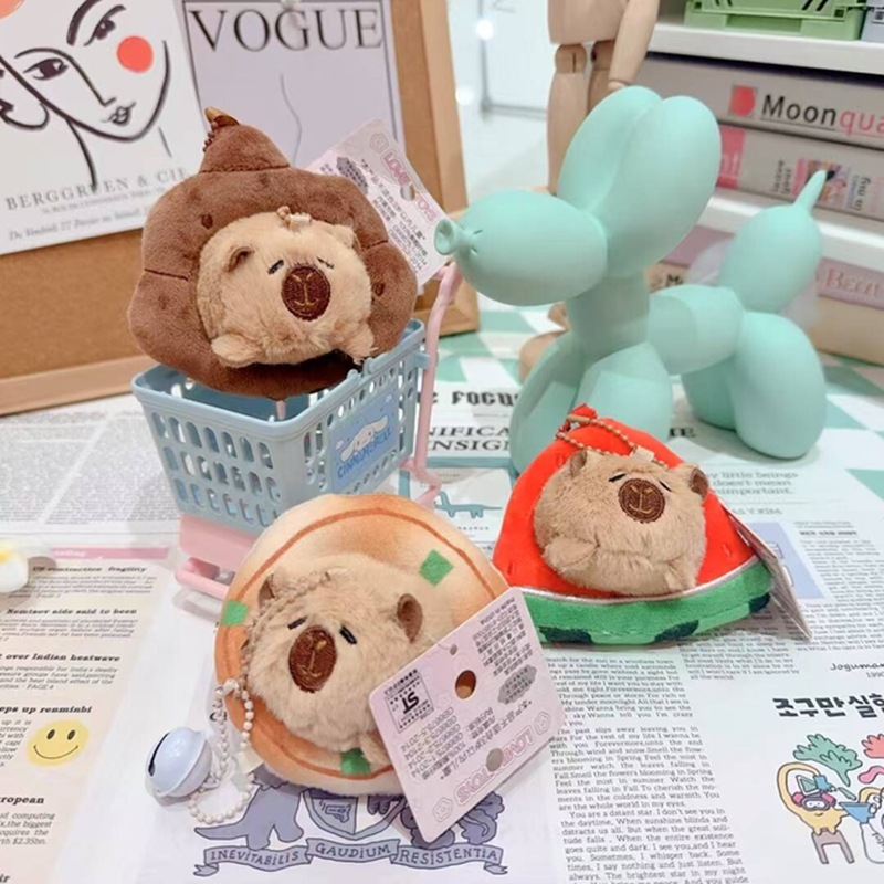 Event Rewards, Small Gifts, Cute Expression Packs, Cute Cartoon Capybara Plush Pendants, Popular Cultural and Creative Doll Machine Dolls