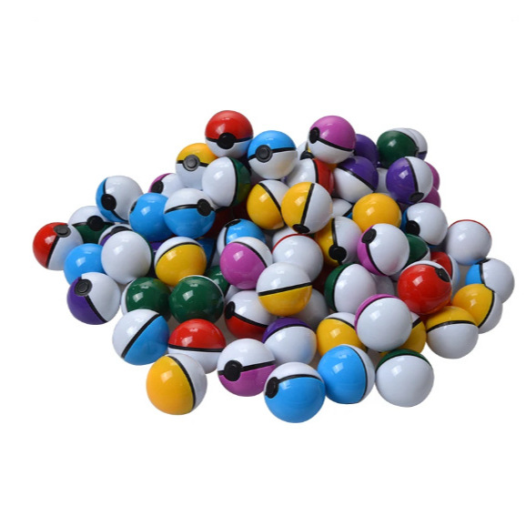 New Elf Ball Pokemon Hand Figure Doll Red and White Gashapon Mixed Color Pokemon Elf Ball Toys Wholesale