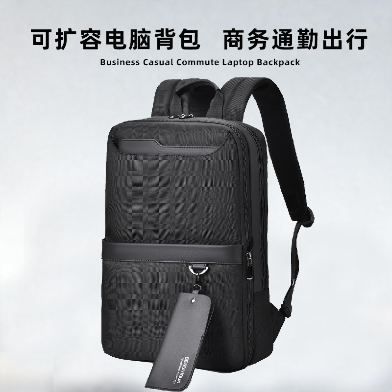 Laptop Backpack for Business Commuting, Travel, and Tourism, Expandable and Customizable with Logo Laptop Backpack for Business Commuting, Travel, and Tourism, Expandable and Customizable with Logo