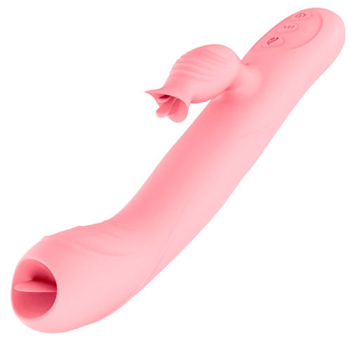 Mu Huan Fairy Telescopic Rod Heating Vibrating Tongue Licking Masturbation Device Adult Sex Toys Manufacturer Dropshipping