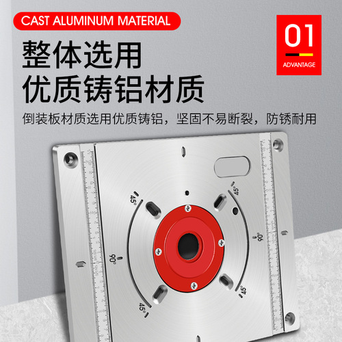 High-power bakelite milling flip-chip pallet woodworking engraving machine slotting multi-function hole trimming machine electric gong machine