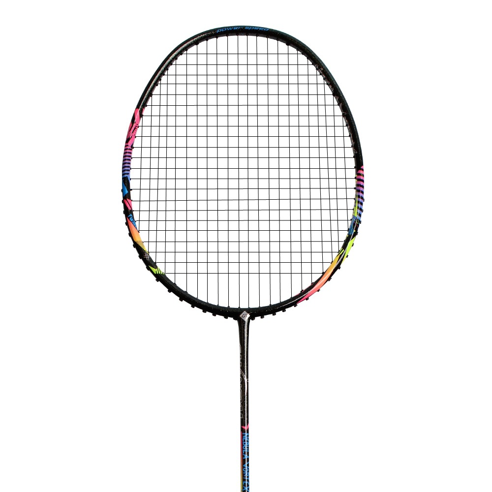 Badmintonracket voor volwassenen, snelheidsaanvaltype, windbestendig frame, wedstrijdracket voor heren en dames, enkel racket_voghion.com