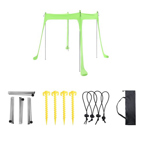 Summer sun protection outdoor beach Lycra canopy one-piece lawn shade cloth camping pergola shade tent