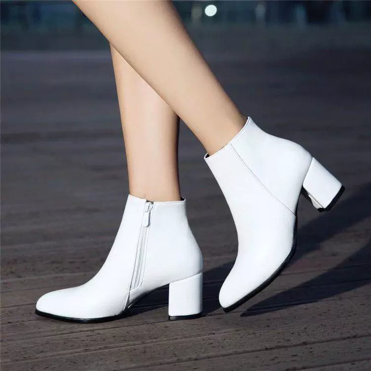 Low boots for leisure pointy toe, plus size, large size (47)