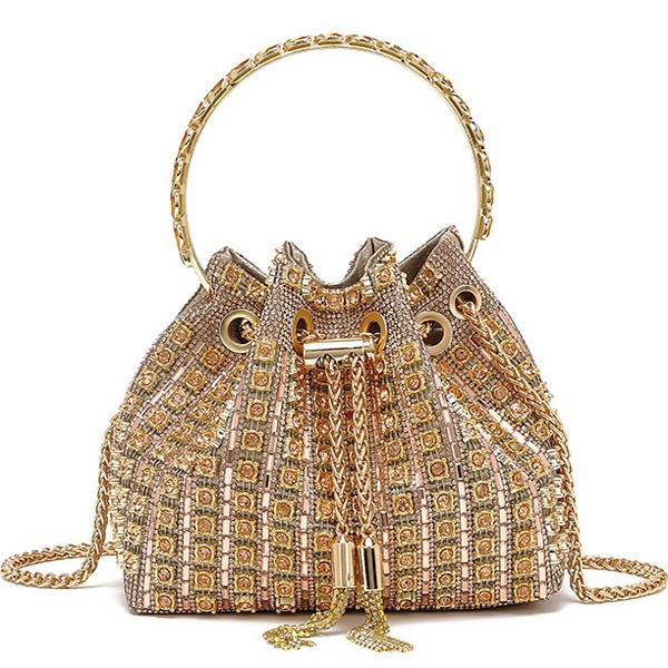 Cross-Border Rhinestone Evening Handbag For Women New High-Beauty Fashion Diamond-Encrusted Shoulder And Crossbody Bag - Thumbnail 8