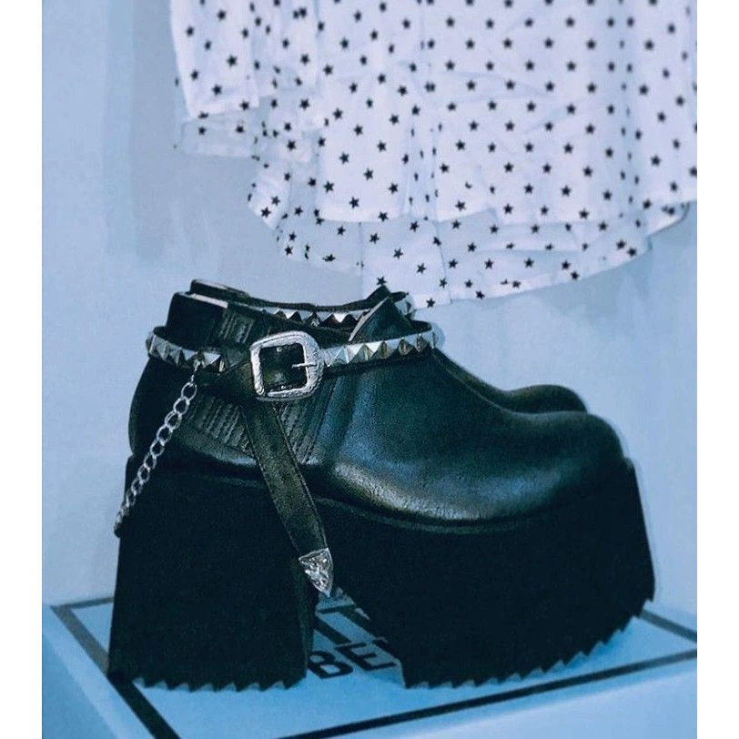 Туфли из кекса на толстой подошве Lolita Punk Dark Cosplay Lolita Shoes Boots