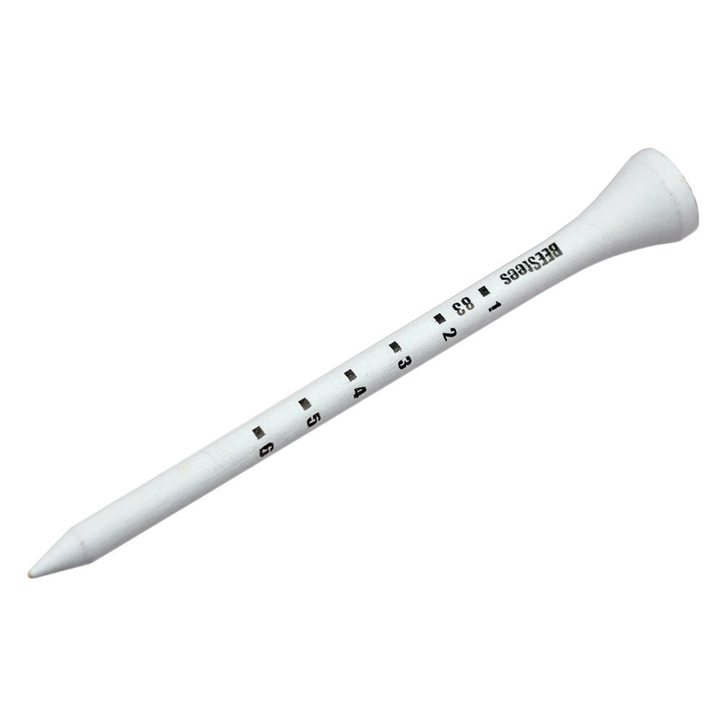 Тейт для гольфа с разметкой, деревянный тейт для гольфа 83 мм с нанесенной разметкой, держатель для мяча