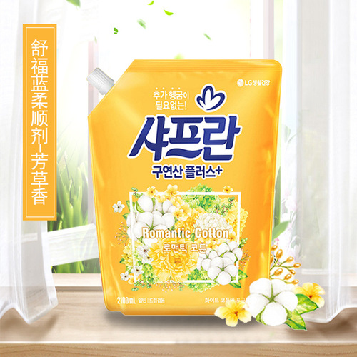 LG Shufu Blue Fabric Softener 2100ML Bag Import from Korea General Trade 