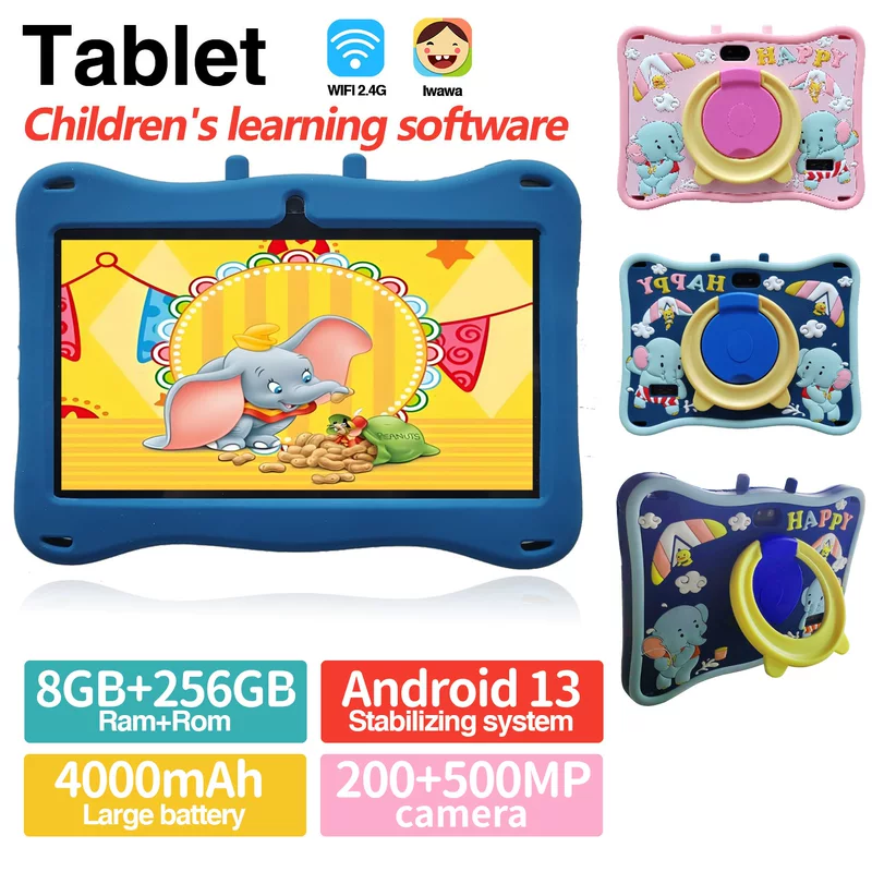 Entertainment tablet flying elephant, universal teaching laptop for students, 7 inch, Android