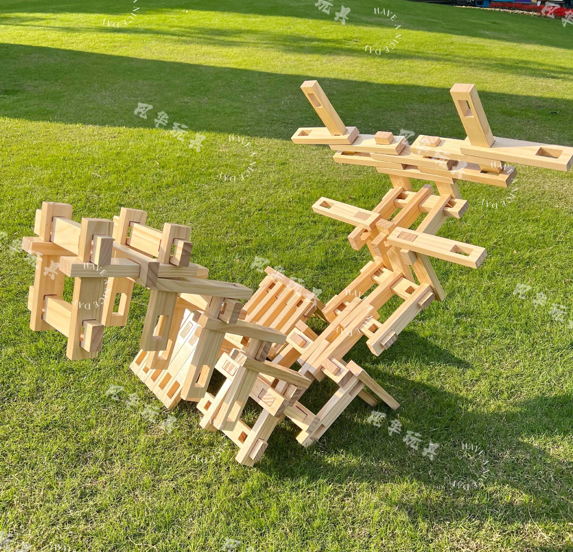 Área de construcción interior variedad modelado ensamblando bloques de construcción Kindergarten gran hebilla sólida bloques de construcción Bloqueo de color