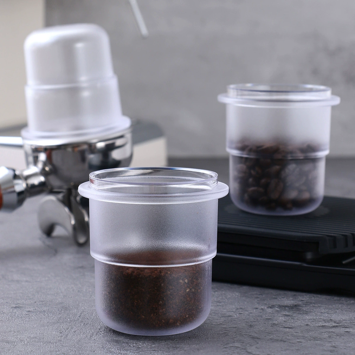 58 мм кофейный порошок чашка в зернах чашка порошок чашка муха порошок чашка прозрачный скраб