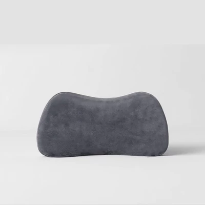 Suitable for Xpeng Wenjie Maybach headrest, car interior accessories, cushion, small lumbar support, backrest, bio-velvet lumbar pillow (Waist support) - dark-gray-lumbar-pillow1