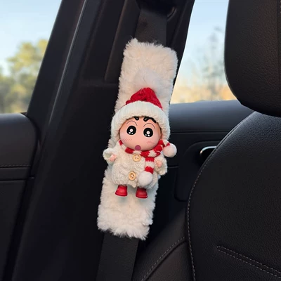 Crayon Shin-Chan Car Seatbelt Seat belt shoulder pad - plush-shoulder-padsnew-year-red-hat-shin-chan