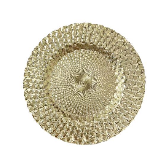 European-style plastic plate Vintage Hong Kong-style fruit plate household Peacock electroplated fruit plate gold and silver rose gold disc tray mat