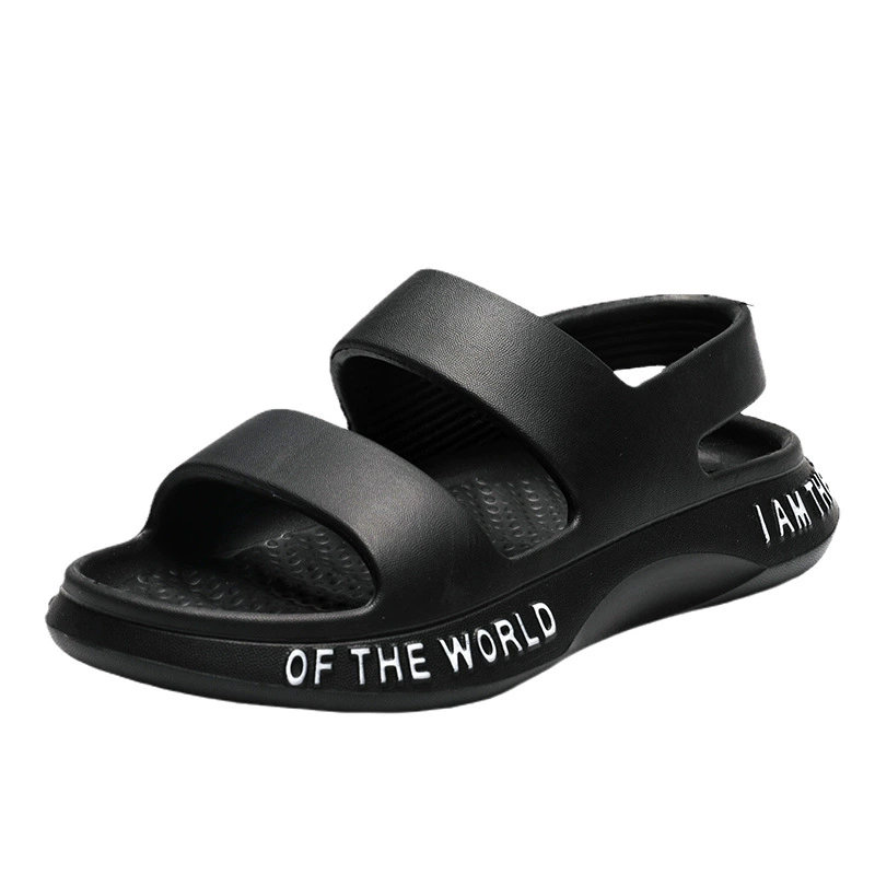 Summer beach footwear, casual footwear, sandals, slide, breathable comfortable sports shoes, Korean style, soft sole