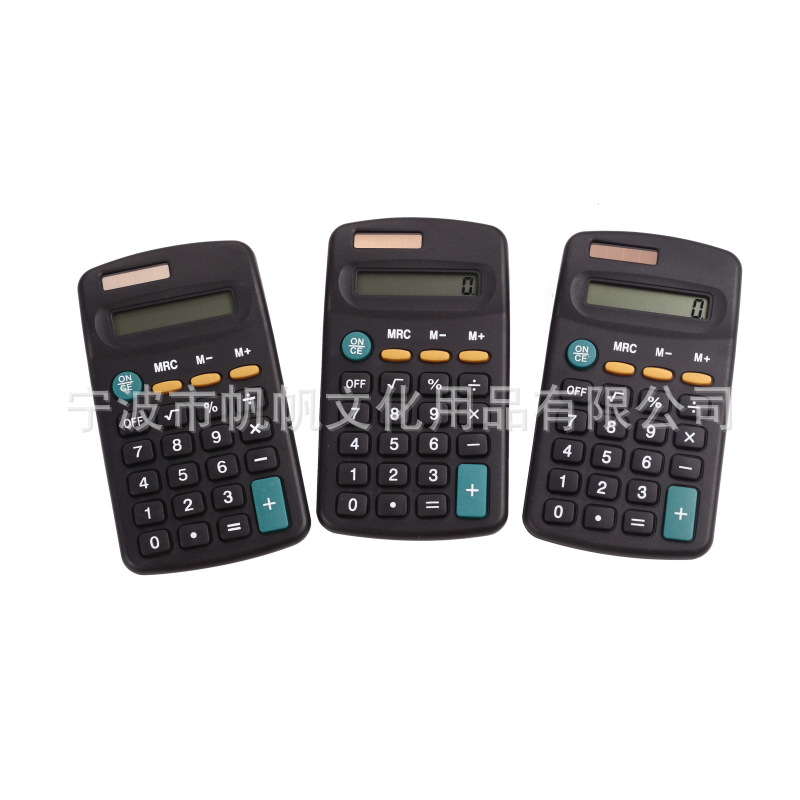 Тонкий подарочный калькулятор Студенты 8 -Дигит мини -электронный калькулятор Солнечная энергия 402 Калькулятор