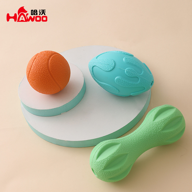 Nuevo TPR sonando tenis molar juguete pequeño perro mediano y auto-Hola entrenamiento de pelota de juguete para mascotas resistente a los mordiscos