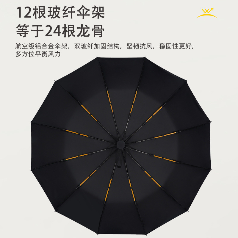 自動傘 24 ボーンビニール日焼け止め UV 日傘折りたたみハイエンドダブルボーン日傘卸売|undefined