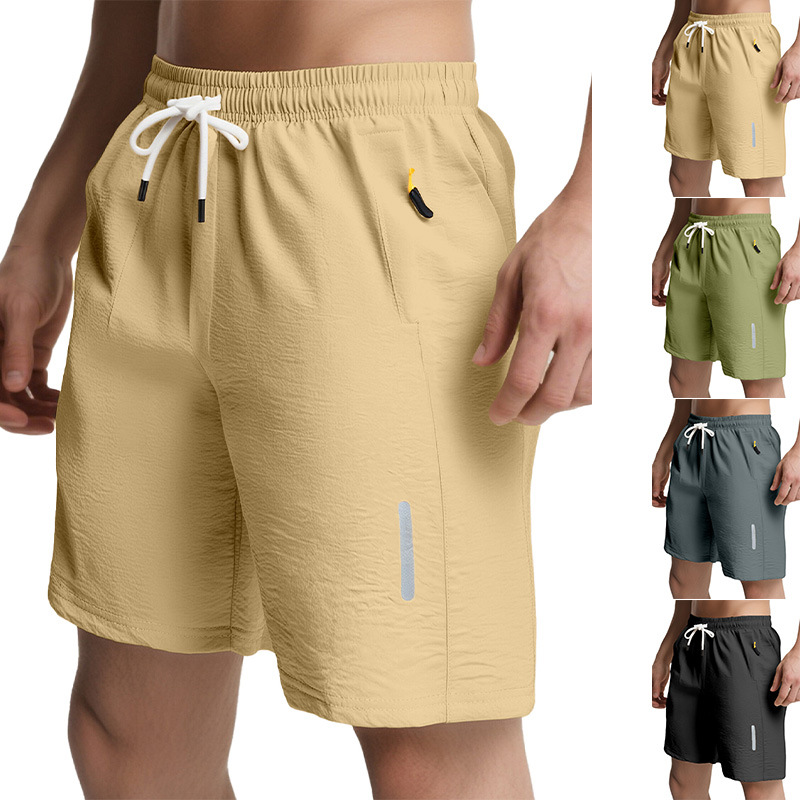 Monochrome Man- Cross-Border European And American Quick-Dry Shorts, Cross-Border Woven Zipper Pocket Tactical Clearance Stock_voghion.com