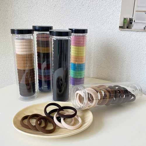 Simple and Elegant High-Elastic Rubber Band Seamless Hair Tie High Ponytail Hair Ribbon for Women Simple Bob Hair Cap