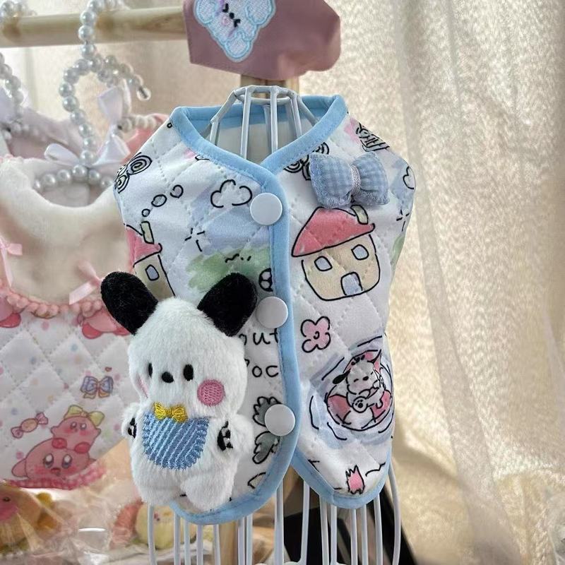 狗狗衣服春天防掉毛春季薄款马甲雪纳瑞比熊泰迪博美宠物猫咪背心|undefined