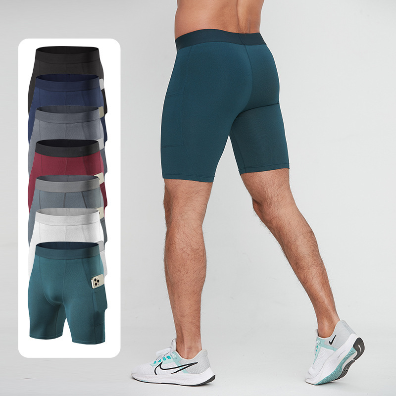 Summer Men's Quick-Drying Pants Pro Shorts Running Training Sports Fitness Breathable Five-Point Compression Pants Breathable Quick-Drying Summer Men's Quick-Drying Pants Pro Shorts Running Training Sports Fitness Breathable Five-Point Compression Pants Breathable Quick-Drying