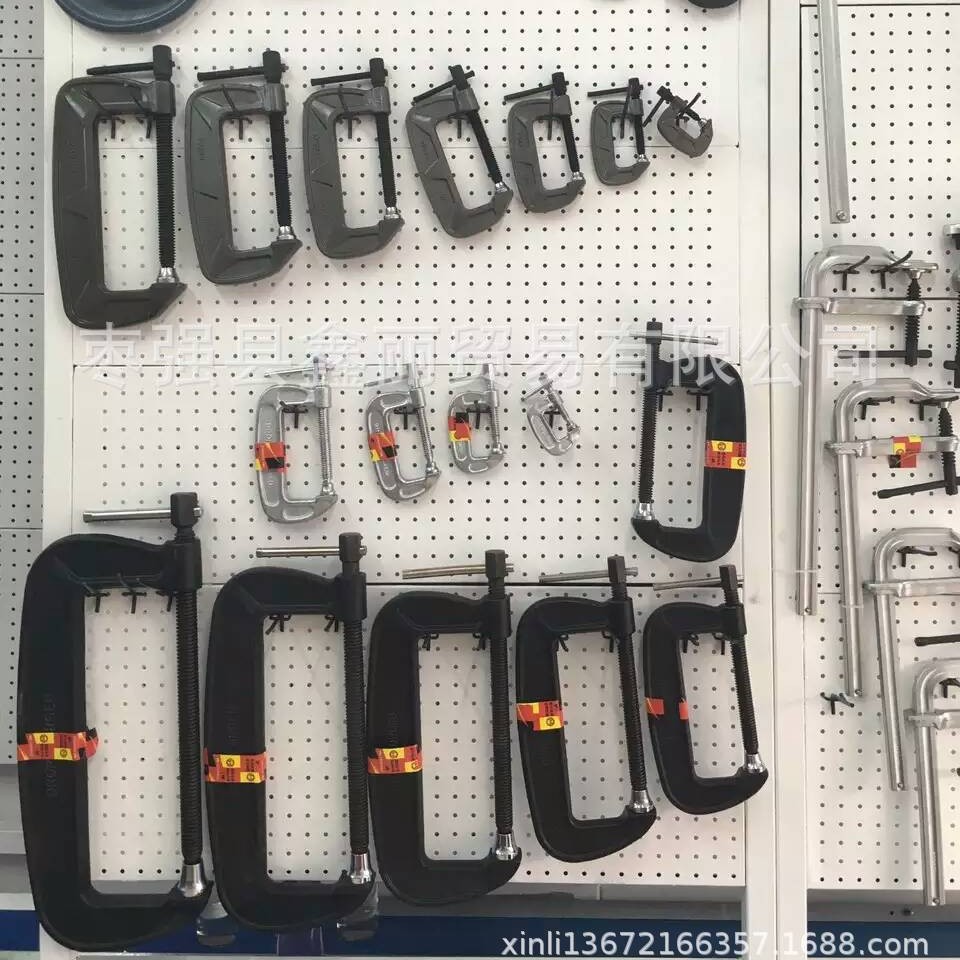 供应天津重型G字夹 木工夹 固定夹 C型夹具日式G字夹2寸 锻造