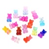 Resin with accessories, earrings, hair accessory, cream materials set, keychain, gradient, with little bears, handmade